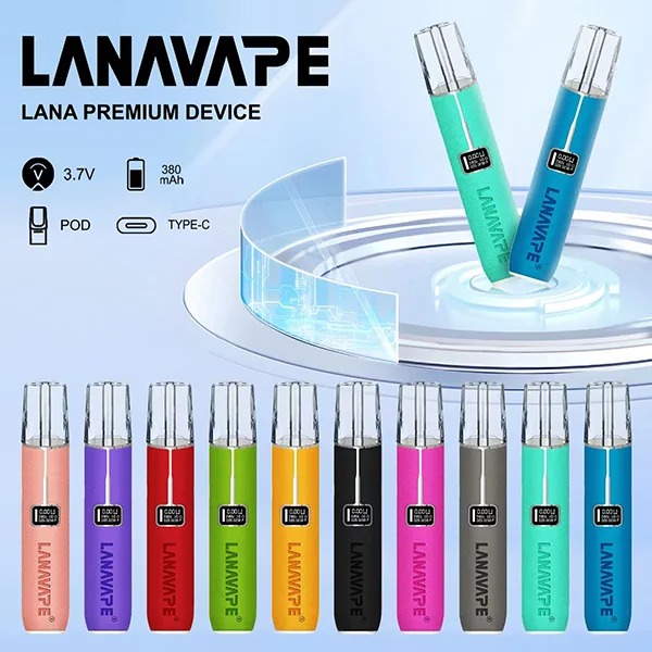 LANA皮革主機 10色可選│LANA皮革主機 拉娜電子菸煙桿 通用一代煙彈 液晶螢幕顯示電量/可調整瓦數:圖片 1