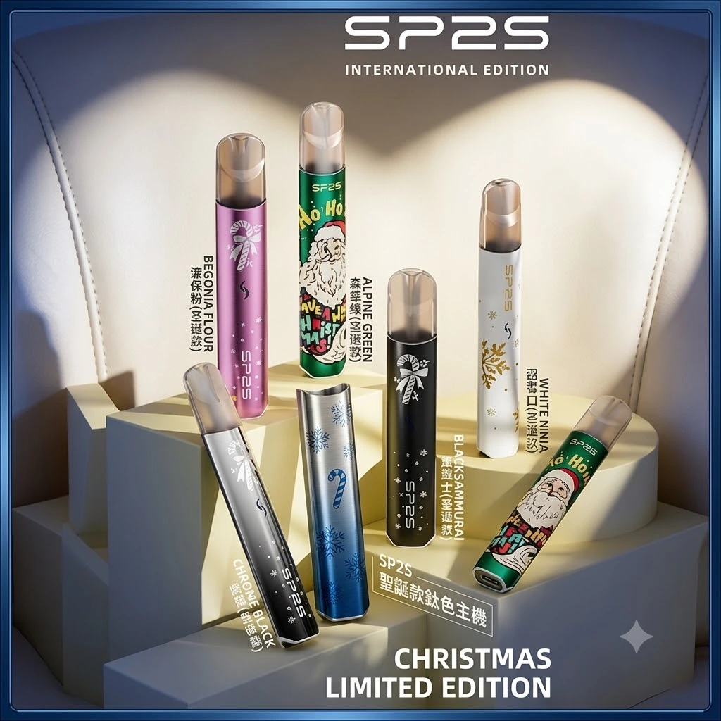 SP2S聖誕款鈦色主機.webp SP2S 一代通用主機:聖誕限定版 (鈦色) | 完美兼容 RELX 一代/LANA/DIYA 煙彈:圖片 1