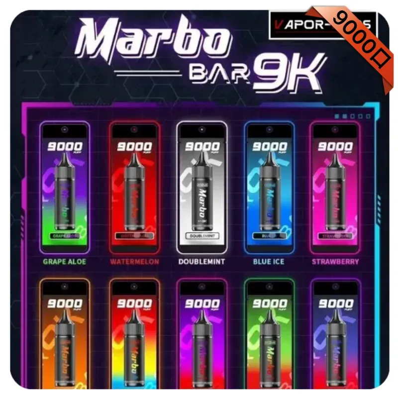 imgi_192_MARBO-BAR-9000-Puffs一次性電子煙.webp Marbo 9000 Puffs 拋棄式電子煙 | 泰國 Salthub 原裝進口・可調氣流・15種口味現貨:圖片 1